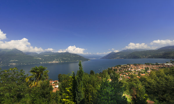 Lake Maggiore at Luino, facing Switzerland__Lake Maggiore_Italy