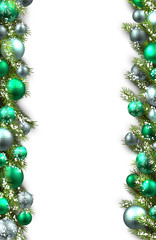 Card with fir branch.