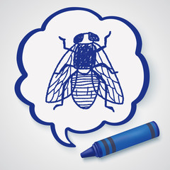 fly bug doodle