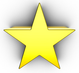 Golden star 3d