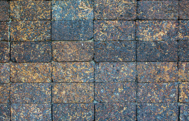 Laterite Brick wall texture. Antique Laterite brick wall