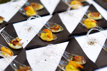 Assorted tasty finger food