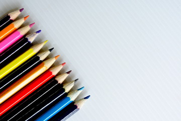 Fototapeta premium Colorful Pencils with blank space