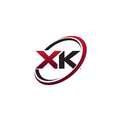 Modern Initial Logo Cirlce XK