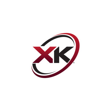 Modern Initial Logo Cirlce XK