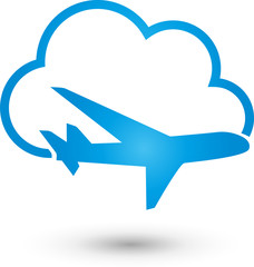 Flugzeug und Wolke, Start, Geschäft