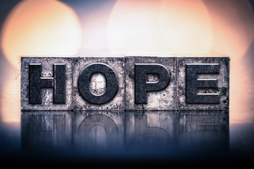 Hope Concept Vintage Letterpress Type