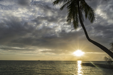 Sunset Maldives.