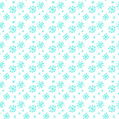 Christmas seamless vector pattern design with snowflakes