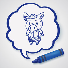 three little pigs doodle