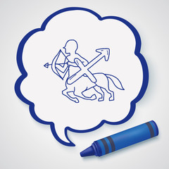 sagittariu Constellation doodle
