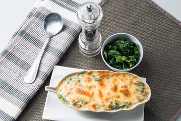 Baked Spinach with Cheese