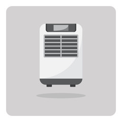 Vector of flat icon, Air cooler on isolated background