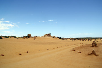 Fototapeta na wymiar The Pinnacles Desert in Western Australia