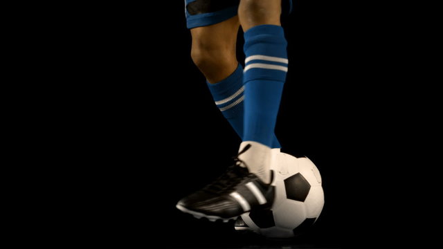  Football player controlling the ball