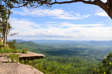 Aerial view on pha hum hod, Chaiyaphum,Thailand