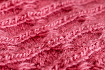 Pink wool