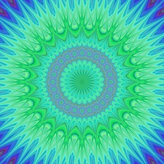 Crystal mandala fractal background