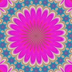 Geometric flower mandala background
