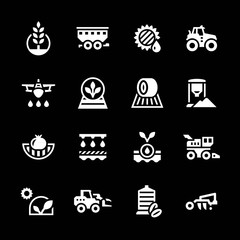 Set icons of agriculture
