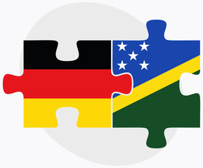 Germany and Solomon Islands Flags