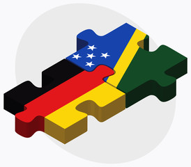 Germany and Solomon Islands Flags