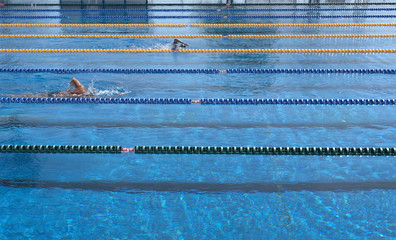 swimming training in swimming for the first time
