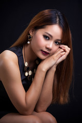 Obraz premium Portrait of beautiful Asian girl