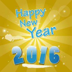 Happy New Year 2016 Wallpaper Design