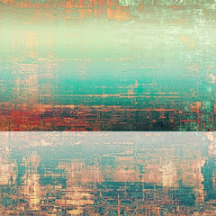 Textured old pattern as background. With different color patterns: yellow (beige); red (orange); blue; green