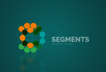 Vector outline minimal abstract geometric logo