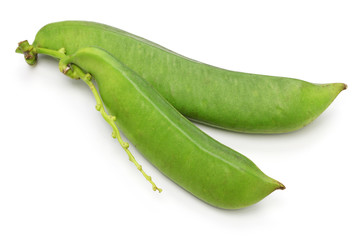 sword beans isolated on white background
