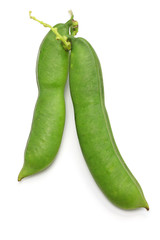 sword beans isolated on white background
