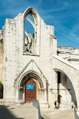 Fototapeta premium Ruins of Carmo church in Lisbon