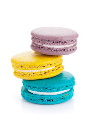 Colorful macaron cookies