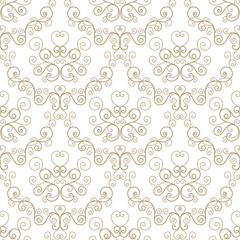 Curly seamless pattern