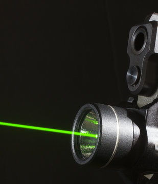 Handgun laser