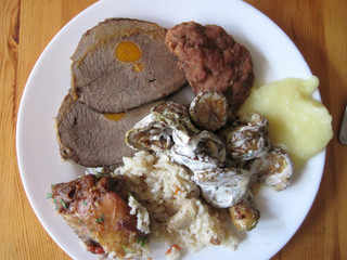 beef meat and eggplant