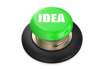 Idea concept on green push button