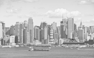 new york cityscape over the hudson river