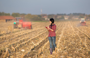 Woman in the field