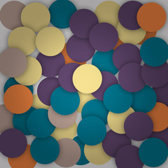 abstract circle white drop shadow effect