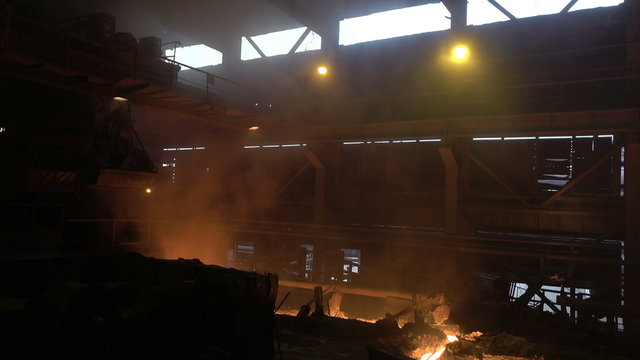 blast-furnace plant in the process of production 2