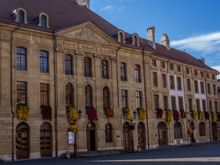 Obraz premium View of the Yverdon City Hall
