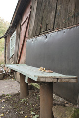 Old wooden bench