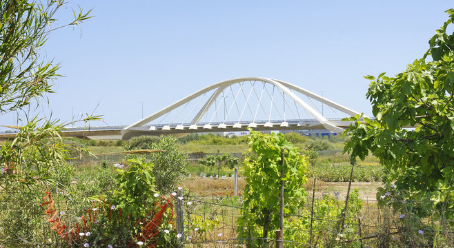 Puente sobre el r&iacute;o Llobregat, Barcelona
