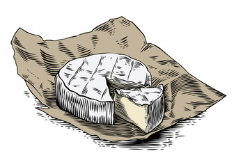 Camembert on the paper