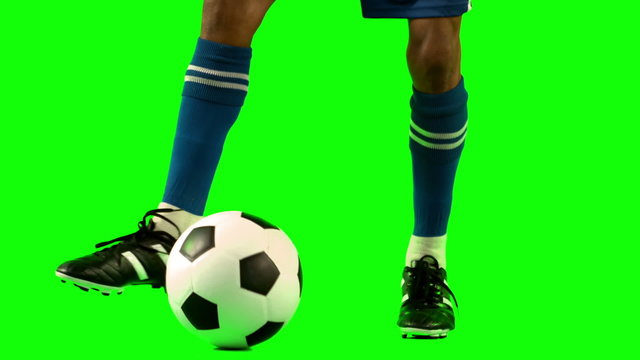  Football player controlling the ball 