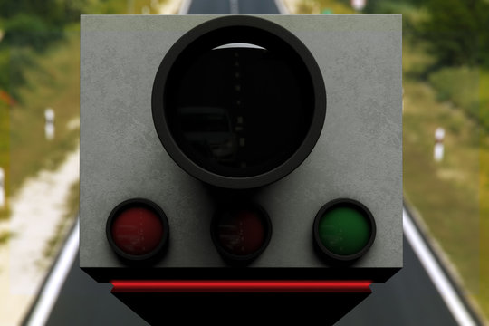 Traffic Vehicle Road Speed Control Recording Unit