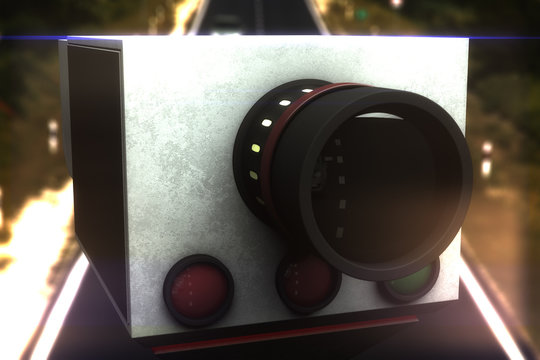 Traffic Vehicle Road Speed Control Recording Unit
